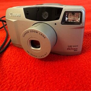 Canon Sure Shot 60 Zoom Date 35mm AF Point & Shoot Film Tested Works